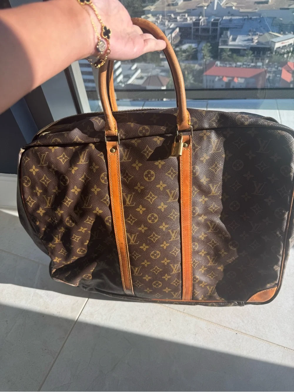 Louis Vuitton Monogram Sirius 50 Canvas Travel Bag